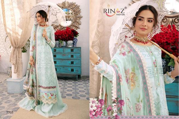 Rinaz Nureh 3 Cotton Fancy Embroidery Pakistani Salwar 